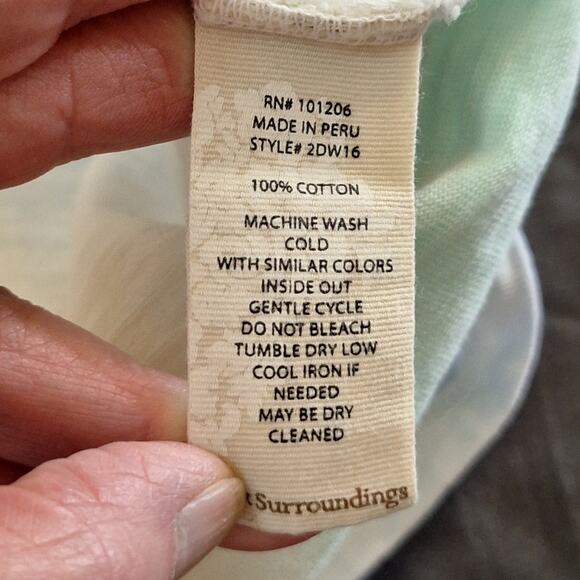 Soft Surroundings Shirt Womens Small Pastel Tie Dye 100% Cotton Loungewear Comfy - Picture 8 of 8